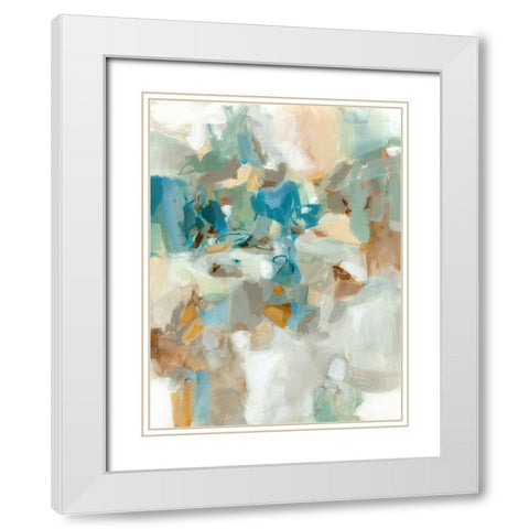 Interior Garden White Modern Wood Framed Art Print with Double Matting by Long, Christina