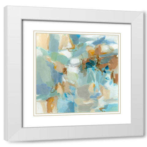 West of the Sea White Modern Wood Framed Art Print with Double Matting by Long, Christina