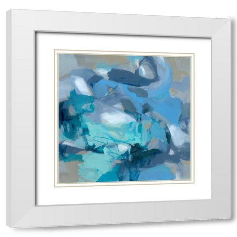Tangled White Modern Wood Framed Art Print with Double Matting by Long, Christina