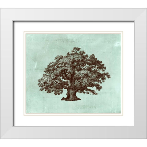 Spa Tree III White Modern Wood Framed Art Print with Double Matting by Vision Studio