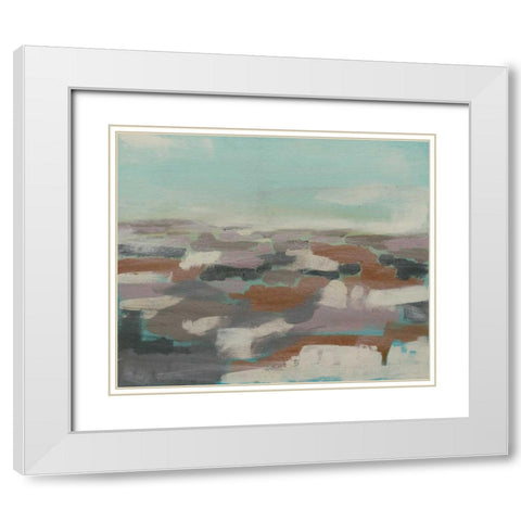 Sky Field I White Modern Wood Framed Art Print with Double Matting by Goldberger, Jennifer