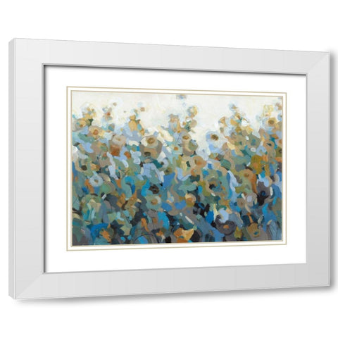 Anew I White Modern Wood Framed Art Print with Double Matting by OToole, Tim