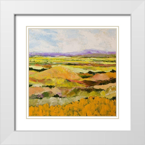 Short Hill White Modern Wood Framed Art Print with Double Matting by Friedlander, Allan