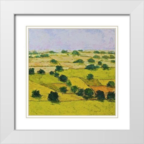 Dusty Meadows White Modern Wood Framed Art Print with Double Matting by Friedlander, Allan