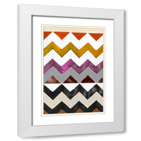 Santa Fe I White Modern Wood Framed Art Print with Double Matting by Fuchs, Jodi