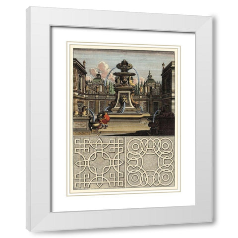 Architectura Curiosa II White Modern Wood Framed Art Print with Double Matting by Bockler