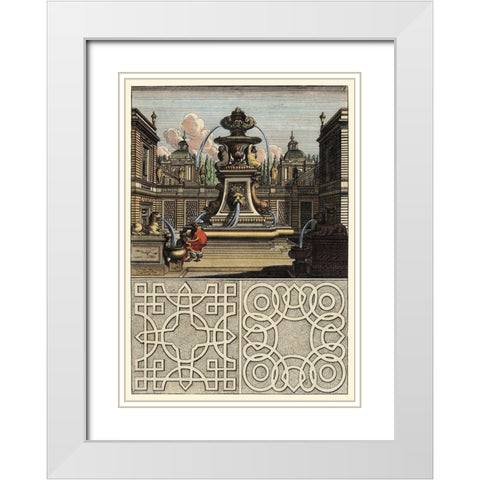 Architectura Curiosa II White Modern Wood Framed Art Print with Double Matting by Bockler