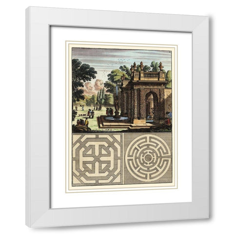 Architecture Curiosa III White Modern Wood Framed Art Print with Double Matting by Bockler