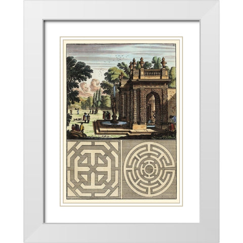 Architecture Curiosa III White Modern Wood Framed Art Print with Double Matting by Bockler