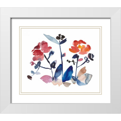 Nouveau Boheme I White Modern Wood Framed Art Print with Double Matting by Mosley, Kiana