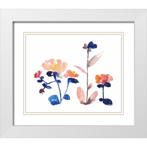 Nouveau Boheme II White Modern Wood Framed Art Print with Double Matting by Mosley, Kiana