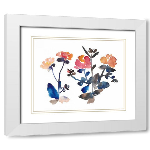 Nouveau Boheme III White Modern Wood Framed Art Print with Double Matting by Mosley, Kiana
