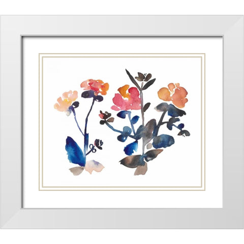 Nouveau Boheme III White Modern Wood Framed Art Print with Double Matting by Mosley, Kiana