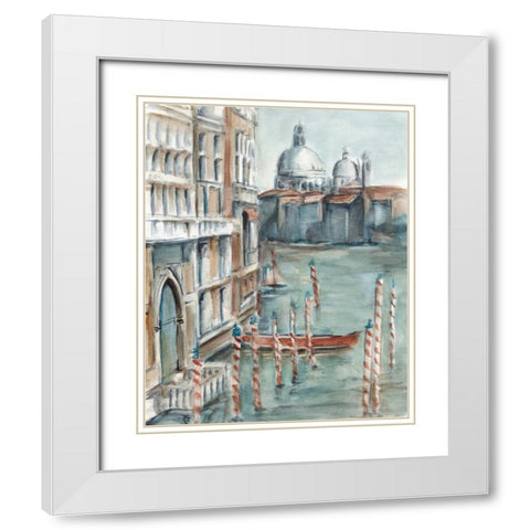 Venetian Watercolor Study I White Modern Wood Framed Art Print with Double Matting by Harper, Ethan