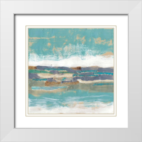 Letters from the Sea II White Modern Wood Framed Art Print with Double Matting by Goldberger, Jennifer