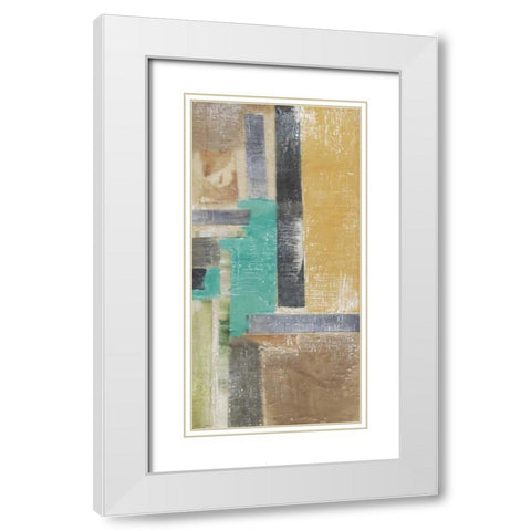 Window Plane II White Modern Wood Framed Art Print with Double Matting by Goldberger, Jennifer