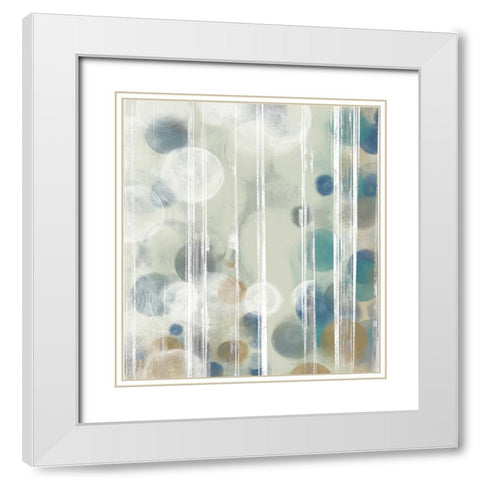 Floating II White Modern Wood Framed Art Print with Double Matting by Goldberger, Jennifer