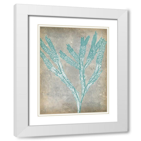 Spa Seaweed II White Modern Wood Framed Art Print with Double Matting by Goldberger, Jennifer