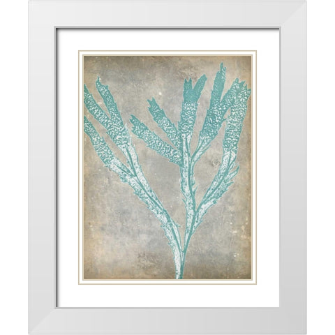 Spa Seaweed II White Modern Wood Framed Art Print with Double Matting by Goldberger, Jennifer