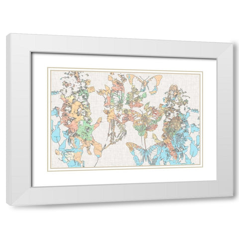 Flight Plan I White Modern Wood Framed Art Print with Double Matting by Goldberger, Jennifer