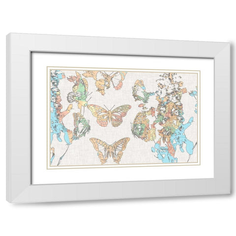 Flight Plan II White Modern Wood Framed Art Print with Double Matting by Goldberger, Jennifer