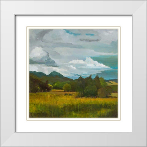 Behind Luan Lodge White Modern Wood Framed Art Print with Double Matting by DAgostino, Judith