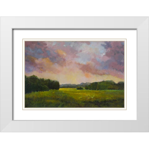 Magic Sky White Modern Wood Framed Art Print with Double Matting by DAgostino, Judith