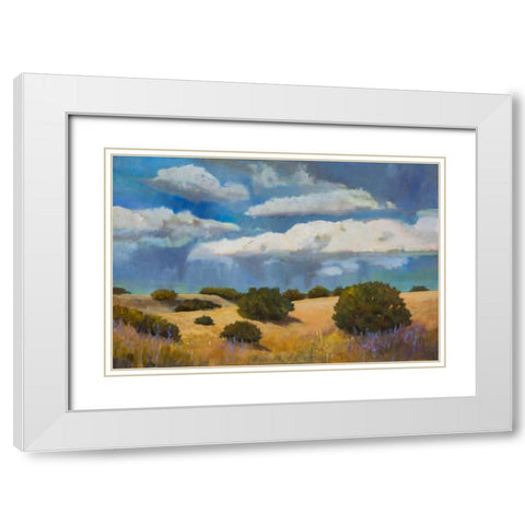 Brewing Storm White Modern Wood Framed Art Print with Double Matting by DAgostino, Judith