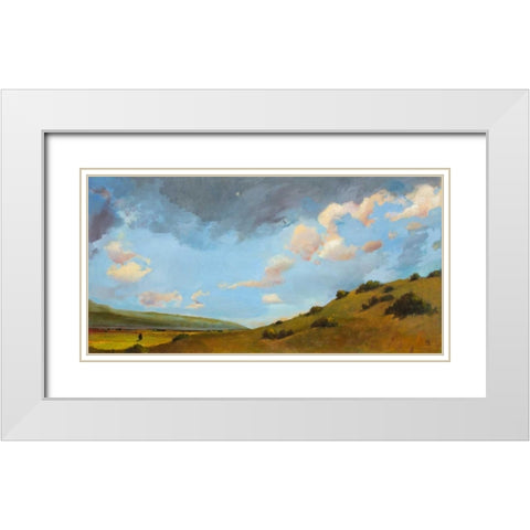 High Desert Light White Modern Wood Framed Art Print with Double Matting by DAgostino, Judith