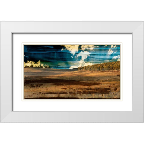Big Sky Country White Modern Wood Framed Art Print with Double Matting by Jasper, Sisa
