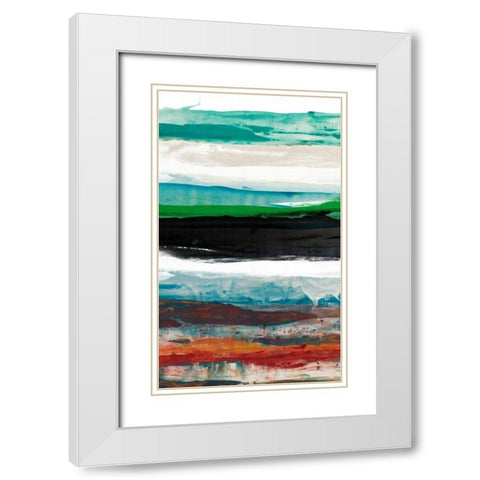 Primary Decision I White Modern Wood Framed Art Print with Double Matting by Jasper, Sisa
