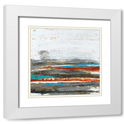 Postpone White Modern Wood Framed Art Print with Double Matting by Jasper, Sisa