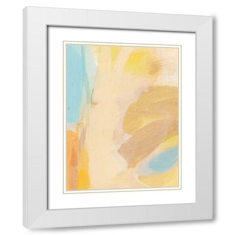 Breath White Modern Wood Framed Art Print with Double Matting by Long, Christina