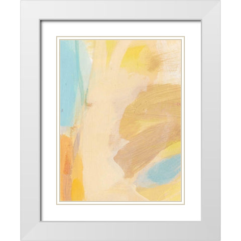 Breath White Modern Wood Framed Art Print with Double Matting by Long, Christina