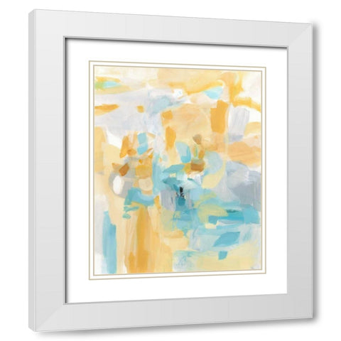 Summer Days White Modern Wood Framed Art Print with Double Matting by Long, Christina