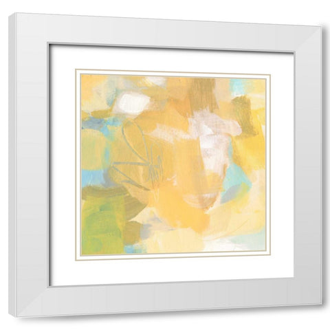 July Calling White Modern Wood Framed Art Print with Double Matting by Long, Christina
