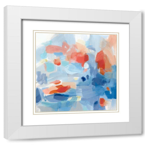Monday White Modern Wood Framed Art Print with Double Matting by Long, Christina