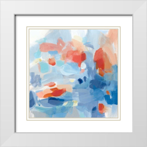 Monday White Modern Wood Framed Art Print with Double Matting by Long, Christina
