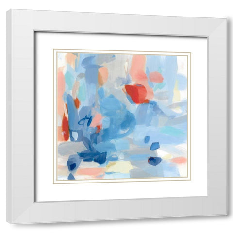 Tuesday White Modern Wood Framed Art Print with Double Matting by Long, Christina
