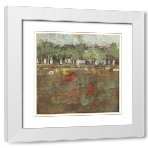 Marsh Plane I White Modern Wood Framed Art Print with Double Matting by Goldberger, Jennifer