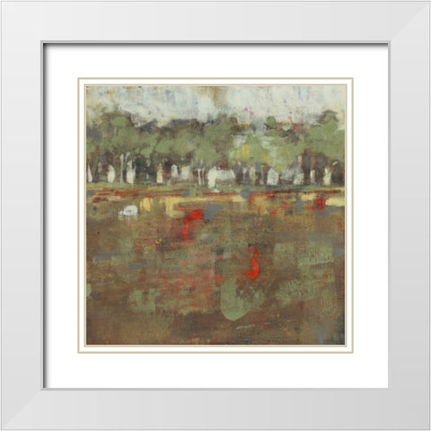 Marsh Plane I White Modern Wood Framed Art Print with Double Matting by Goldberger, Jennifer