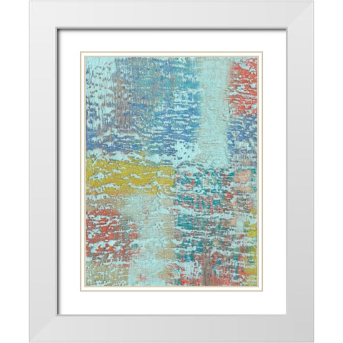 Bold Textures I White Modern Wood Framed Art Print with Double Matting by Goldberger, Jennifer