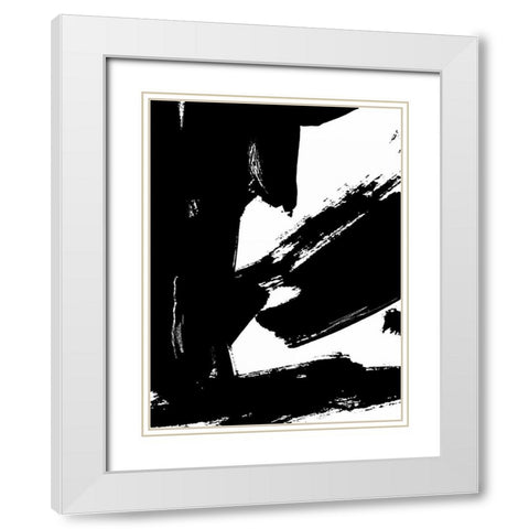 Dynamic Expression I White Modern Wood Framed Art Print with Double Matting by Harper, Ethan