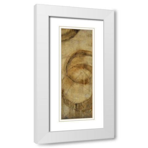 Orbit II White Modern Wood Framed Art Print with Double Matting by OToole, Tim