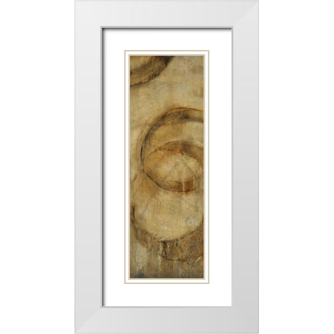 Orbit II White Modern Wood Framed Art Print with Double Matting by OToole, Tim