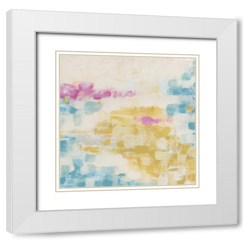 Surface Impression II White Modern Wood Framed Art Print with Double Matting by Vess, June Erica