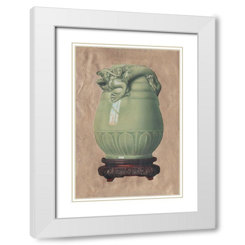 Chinese Earthenware VI White Modern Wood Framed Art Print with Double Matting by Vision Studio