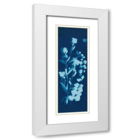 Cyanotype No.14 White Modern Wood Framed Art Print with Double Matting by Guthrie, Jenna