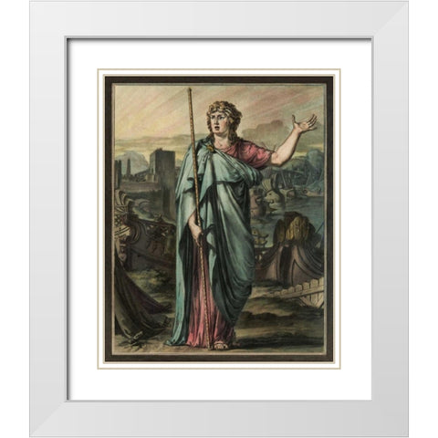 Theatrical Costumes III White Modern Wood Framed Art Print with Double Matting by Chery, M.