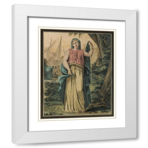 Theatrical Costumes IV White Modern Wood Framed Art Print with Double Matting by Chery, M.